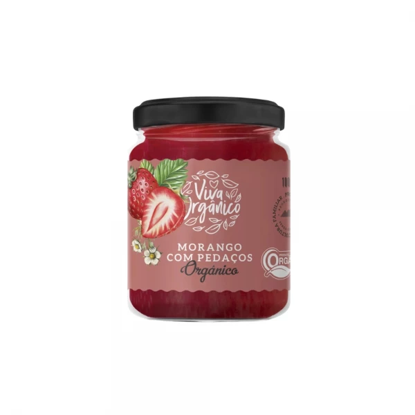 Geleia Orgânica de Morango com pedaços