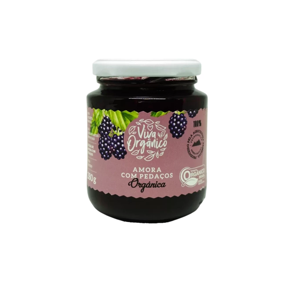 Geleia Orgânica de Amora com pedaços