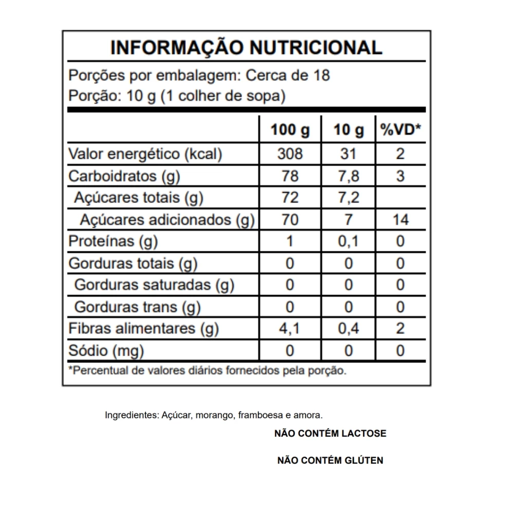  Geleia de Frutas Vermelhas